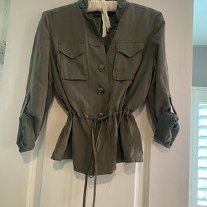 Dark Green safari type blouse